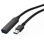 MicroConnect Active prodlužovací kabel USB3.0 A (M) - USB3.0 A (F) 15m černá / 5000Mbit/s (USB3.0AAF15A)