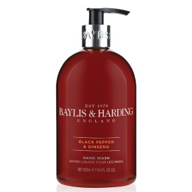 Baylis & Harding Tekuté mýdlo Black Pepper & Ginseng 500 ml, hnědá barva, plast