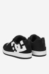 Tenisky DC Shoes COURT GRAFFIK ADBS100207-BKW Látkový materiál,Přírodní kůže (useň) - Nubuk