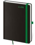 Diář 2026 týdenní B6 Black Green s poutkem