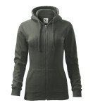 Trendy Zipper mikina dámská tmavá břidlice M