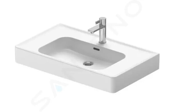 DURAVIT - Soleil by Starck Umyvadlo nábytkové 800x480 mm, s přepadem, otvor pro baterii, bílá 2377800000