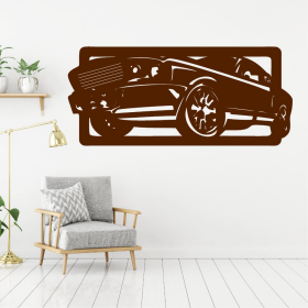 Samolepka Auto Ford Mustang Barva: hnědá, Velikost: 40 x 18 cm