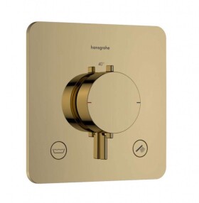 HANSGROHE - Ecostat Comfort Q Termostatická baterie pod omítku, pro 2 spotřebiče, leštěný vzhled zlata 33717990