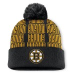 Fanatics Pánská zimní čepice Boston Bruins NHL Fundamental Empty Net Cuffed Knit Hat with Pom - Black