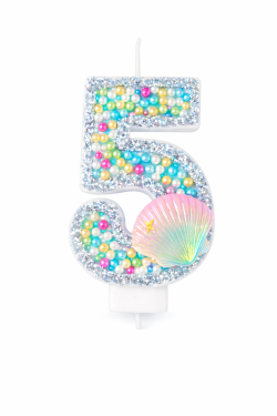 Dortová svíčka Oceán perly č.5