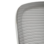 Židle kancelářská, bílý plast, šedý MESH a červená látka, plastový kříž, houpací mechanismus.