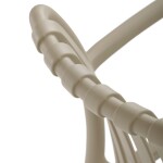 Židle jídelní, stohovatelná, cappucino plast