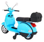 Mamido Dětský elektrický skútr Vespa modrý