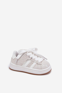 Dětské Sportovní Boty Tenisky Srdíčka Bílé Mirelle 35