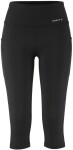 Běžecké 3/4 kalhoty CRAFT Essence Capri 3 - černé Velikost textilu: XS