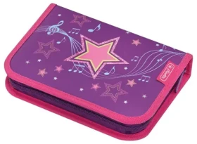 Herlitz Melody Star / Školní penál / jednopatrový / s výbavou / 20,5x14x3 cm (50020867)