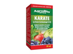 Přípravek proti hmyzu AGROBIO Karate Zeon 5 CS 20ml - expirace 3. 6. 2026
