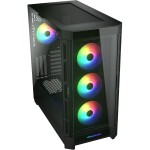 Cougar Duoface PRO RGB černá / PC skříň / ATX / micro-ATX / mini-ITX / RGB / průhledná bočnice / bez zdroje (CGR-DUOFACE PRO RGB)