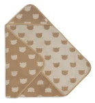Jollein Osuška s kapucí froté Jacquard Teddy Bear / Osuška s kapucí / 75×75 cm / 100% bavlna / 0–3 roky (534-514-68169)