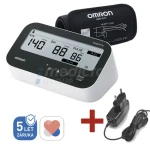 OMRON M4 Comfort AFib bílá / Digitální tonometr se síťovým zdrojem (8595145035380)