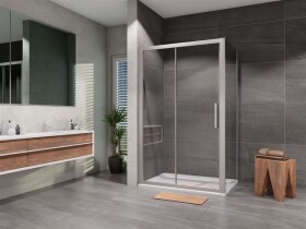 Lansanit - Sprchový kout obdélník posuvný Elisa 1200x700, chrom, čiré sklo LAN03044/LAN05015