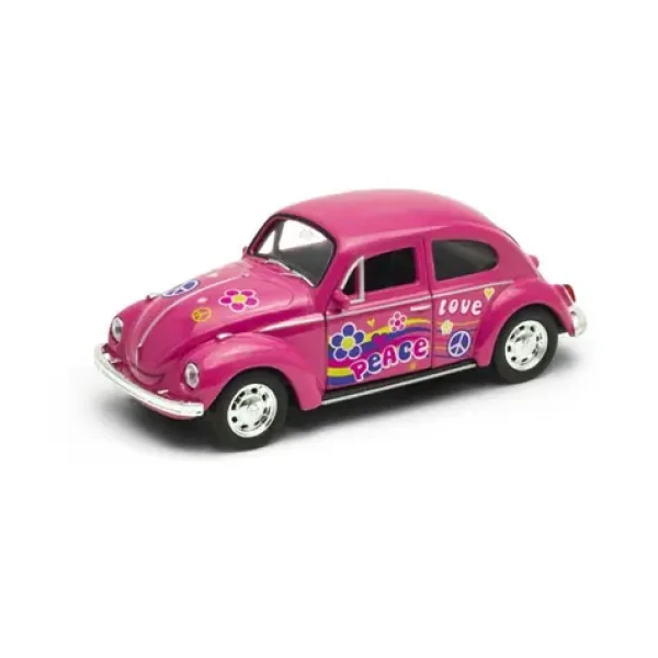 Welly Volkswagen Beetle růžová duhová