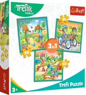 Trefl - Puzzle - Treflíci: Seznamte se s Treflíky 3v1