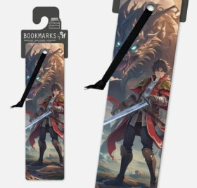 Manga záložka - Bojovník a drak