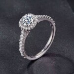 Stříbrný prsten Rinela MOISSANITE + CERTIFIKÁT, 57 Stříbrná