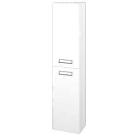 Dřevojas - Vysoká skříň DOOR SV1D2 35 - N01 Bílá lesk / Úchytka T39 / M01 Bílá mat / Pravé 205225GP