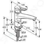 KLUDI - Mx Páková dřezová baterie, chrom 399050562