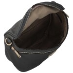 Trendy dámská koženková ledvinko-kabelka Senta, tmavě šedá