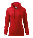 Trendy Zipper mikina dámská červená XL