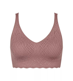 Dámská podprsenka ZERO Feel Bliss Bralette - BROWN - hnědá 1141 - SLOGGI BROWN XXL