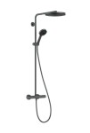 HANSGROHE - Pulsify S Puro Sprchový set s termostatem, průměr 26 cm, 3 proudy, kartáčovaný černý chrom 24236340