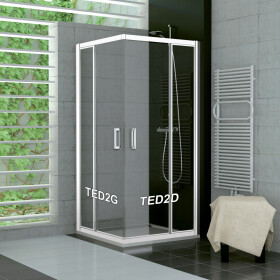 SanSwiss TED2D 1200 04 07 Pravý díl sprchového koutu 120 cm, bílá/sklo