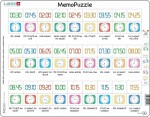Puzzle MAXI - Memo čas slovy, digitálně, ciferník/54 dílků - Larsen