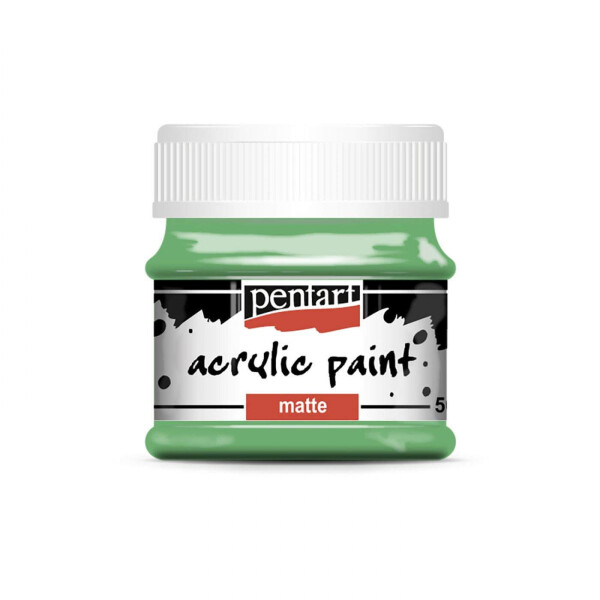 Hobby akrylová barva Pentart MATTE 50 ml, zelená papoušek