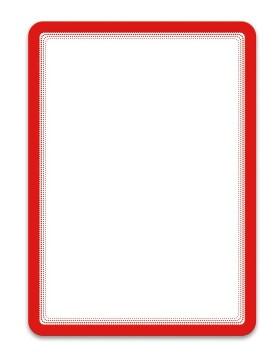 Djois Magneto - samolepicí rámeček, A4, červený, 2 ks
