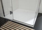 CERSANIT - JOTA rohový sprchový kout - (80x80X195) průhledné sklo - černý, PRAVÝ S160-008