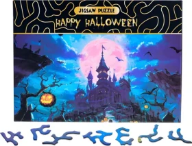 Puzzle Happy Halloween: Strašidelný zámek