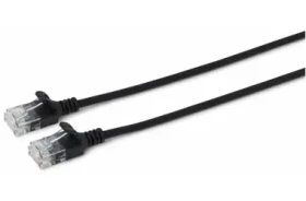 MicroConnect CAT6a U/UTP SLIM 3m černá / LSZH (V-UTP6A03S-SLIM)