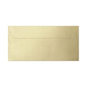 Obálky DL Pearl zlaté 120g, 10ks, Galeria Papieru