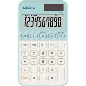 Casio SL 310 YC LG zelená / Kalkulačka / desetimístná / duální napájení