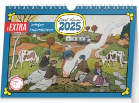 Stolní kalendář Josef Lada extra velkým kalendáriem 2025, 30 21 cm