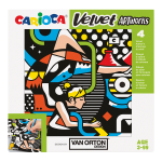 Carioca sametové omalovánky VAN ORTON Street - 4 ks