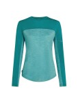 Dámské merino triko s dlouhým rukávem ICEBREAKER Wmns 125 Cool-Lite Sphere LS Tee CB, Tidaltalhthr/Tidalteal/Cb velikost: M