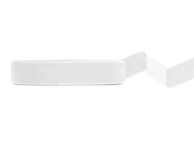 PartyDeco PartyDeco Bílá stuha velurová 25 mm x 10 m (1 ks)