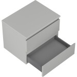 MEXEN/S - Orio koupelnová skříňka pod umyvadlo 60 cm s deskou, 2 zásuvky, šedá mat 91A10-06047-2-BFFC62