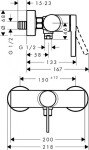 HANSGROHE - Zesis S Sprchová baterie, chrom 74621000