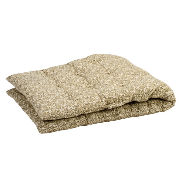 MADAM STOLTZ Prošívaná matrace Caramel 70 × 180 cm, hnědá barva, textil