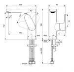 IDEAL STANDARD - Cerafine O Umyvadlová baterie, černá BC555XG