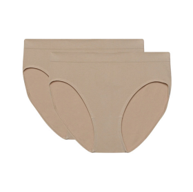 Dámské bezešvé kalhotky 2 ks DIM SEAMLESS MAXI BRIEF 2x - DIM - tělová M