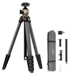 Neewer LT35 / Cestovní stativ z uhlíkových vláken / výška 16,5-156 cm / nosnost 10 kg / kulová hlava 360° (LT35)